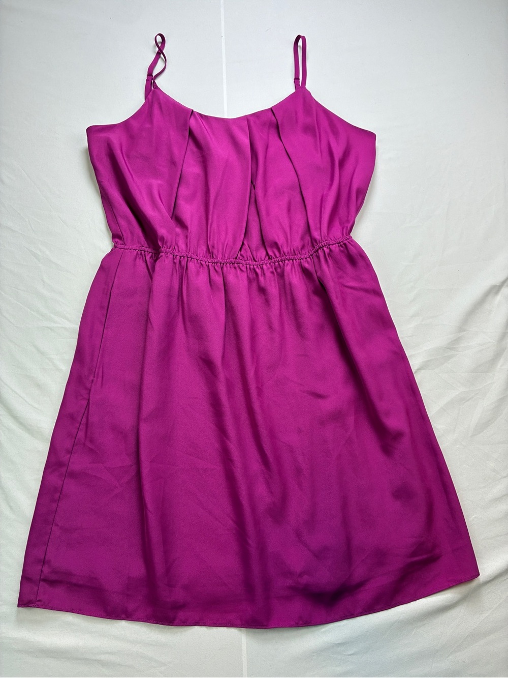BCBGeneration Ladies Fuchsia Spaghetti Strap Dress
